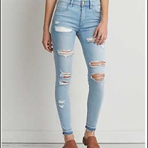 AEO X Sateen High Rise Jeggings